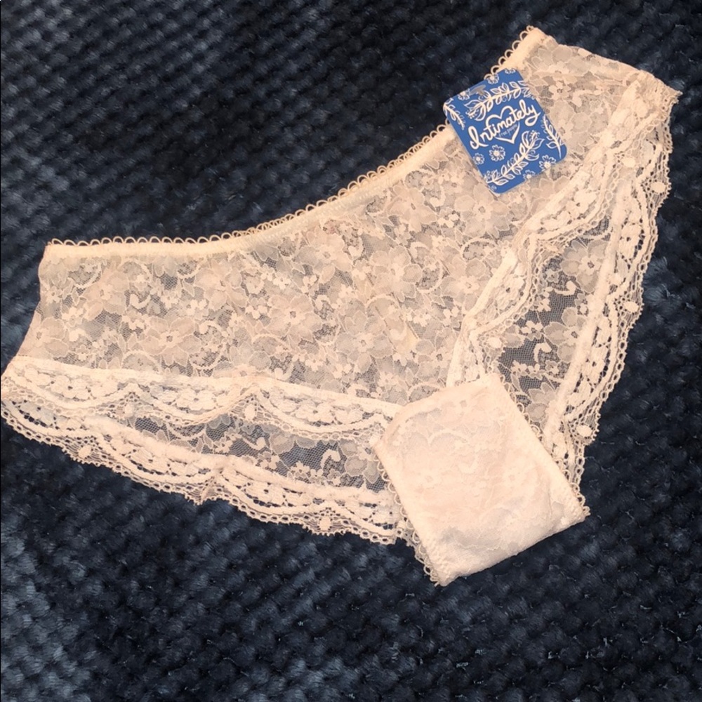 NWT Free People Lace white panty🥳Host Pick